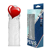 Насадка-презерватив "Penis Sleeve" BI-010045E Cristal, довжина 14 см