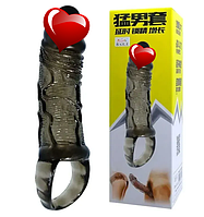 Насадка-презерватив "Men extension", 15 см* 3,5 см, подовжує статевий член на 5 см