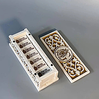 Доміно з акрилового каменю персоналізоване 50х25мм на подарунок, фото 3