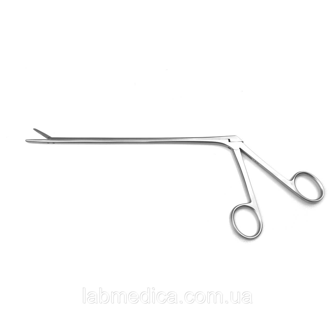 Щипці Mathieu вагінальні для сторонніх тіл. Довжина дула 20 см, робоча частина 20 х 4 мм SURGIWELOMED, фото 1