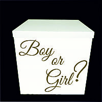 Оракал наклейка Boy or Girl на коробку розміром 70*70см золотом