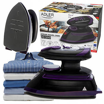 Парова дорожня праска Adler AD 5049 — 420 Вт, 30 мл, керамічна підошва