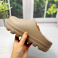 Стильні жіночі утеплені сабо Gipanis розмір 37 (23,5 см) бежеві