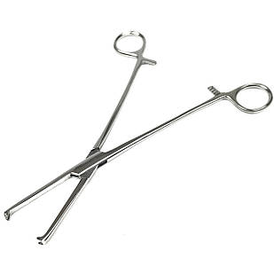 Щипці маткові двозубі прямі малі No 1 за Museux. Довжина 21 см, ширина 7 мм SURGIWELOMED