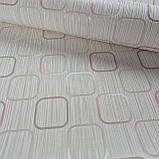 Шпалери вінілові на флізеліні 0.53 × 10.05 м Marburg 56632, бежеві — для спальні, вітальні, коридору, фото 2