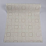 Шпалери вінілові на флізеліні 0.53 × 10.05 м Marburg 56632, бежеві — для спальні, вітальні, коридору, фото 6