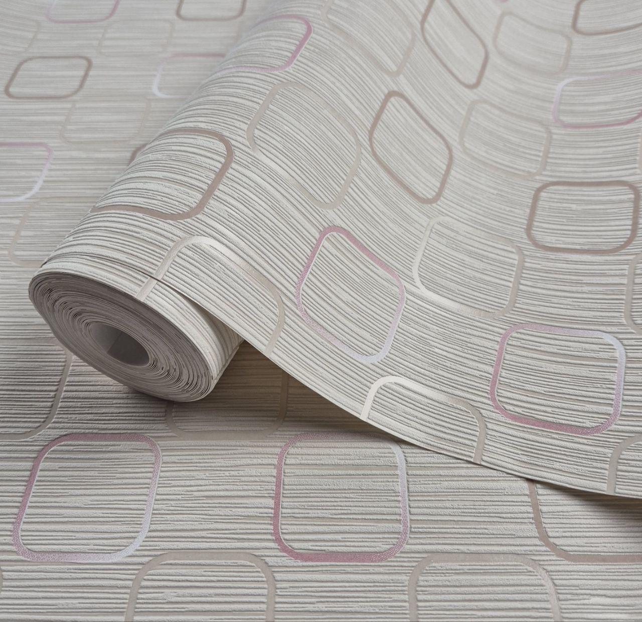 Шпалери вінілові на флізеліні 0.53 × 10.05 м Marburg 56632, бежеві — для спальні, вітальні, коридору, фото 1