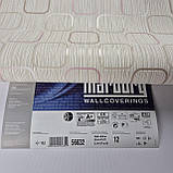 Шпалери вінілові на флізеліні 0.53 × 10.05 м Marburg 56632, бежеві — для спальні, вітальні, коридору, фото 7