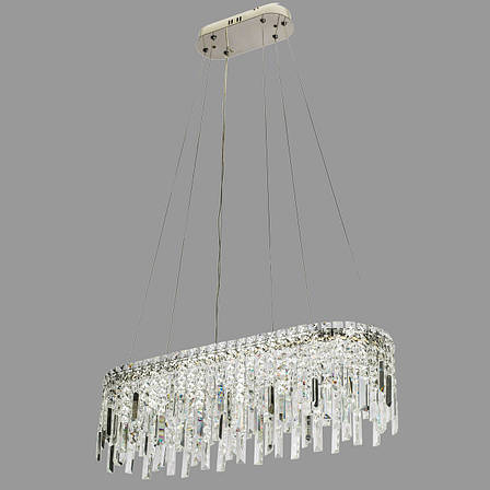 Люстра срібна/хром "CRYSTAL" арт-деко (802-L39030 CH), фото 1