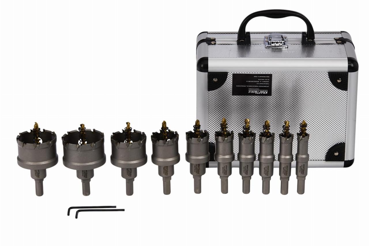 Набір твердосплавних коронок по металу 10 шт Kraft&Dele KD10061, фото 1