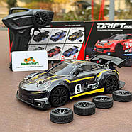 Дрифт машинка на радіокеруванні Porsche Nitro чорна | Машинка порш для дрифту на пульті управління Дрифт машина на радіокеруванні, фото 2