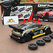 Дрифт машинка на радіокеруванні Porsche Nitro чорна | Машинка порш для дрифту на пульті управління Дрифт машина на радіокеруванні, фото 6