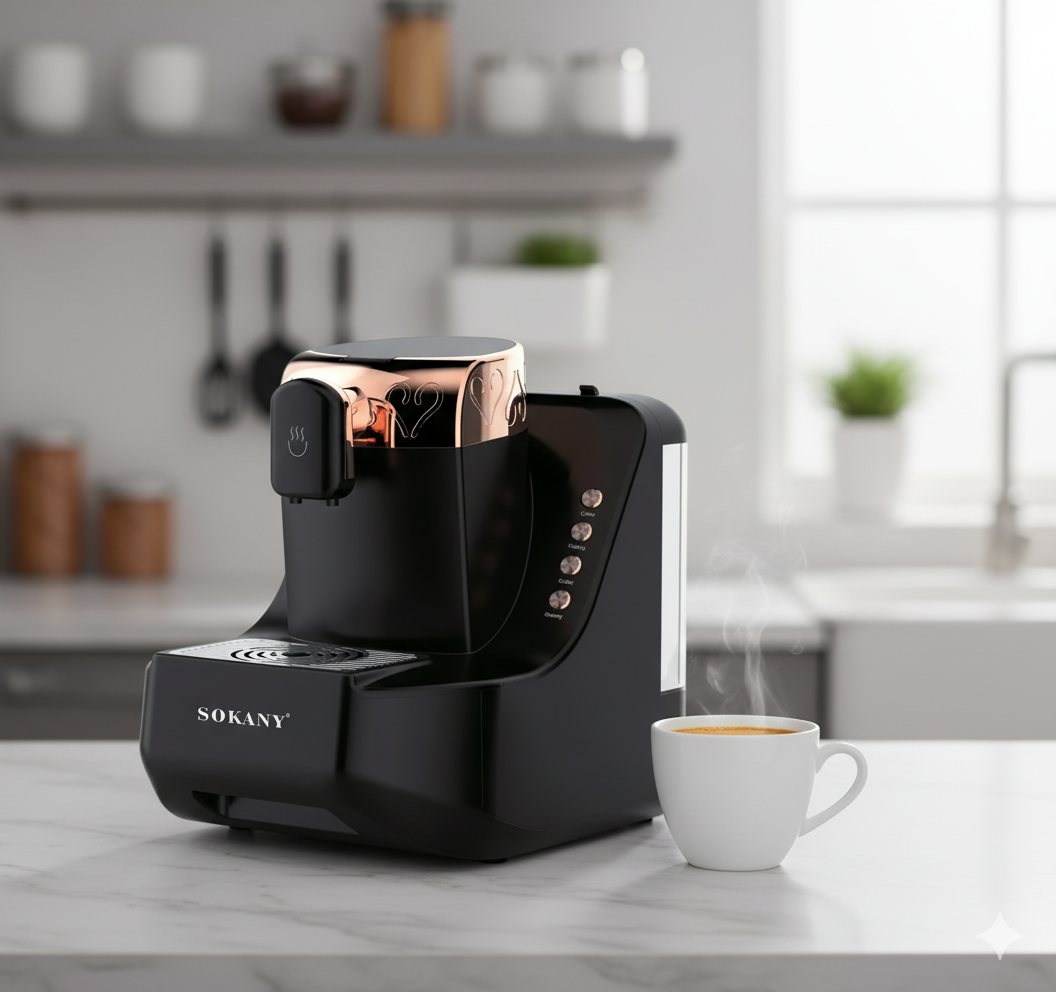 Кавомашина крапельна компактна кавоварка для дому Sokany 700 Вт Електрокавоварка для кави в зернах для домашнього користування, фото 1