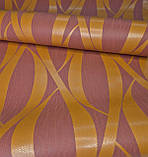 Шпалери вінілові на флізеліні 0.53 × 10 м Marburg 56617, помаранчеві, теракотові — для вітальні, кухні, коридору, фото 2