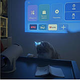 Проектор настінний з підключенням до Wi-Fi пультом для фільмів і презентацій з YouTube Netflix на операційній системі Android, фото 7