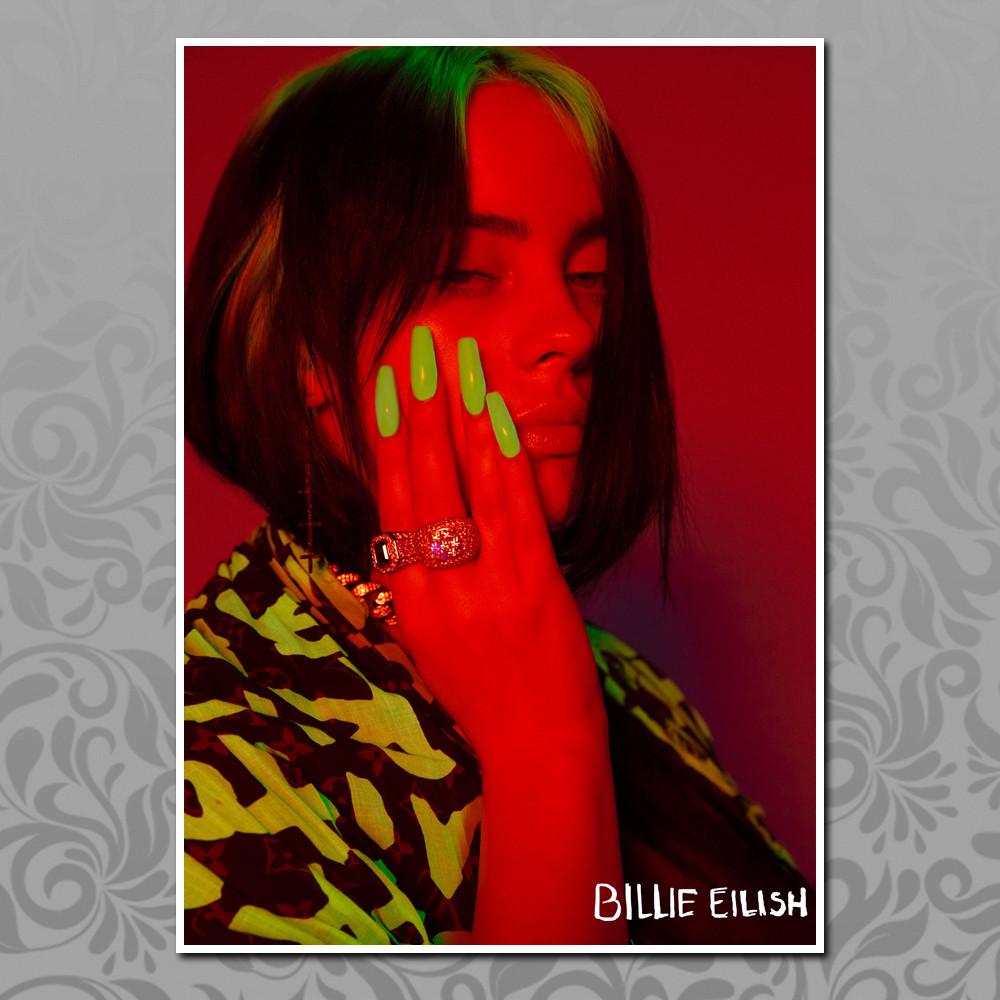 Плакат А3 Billie Eilish, фото 1