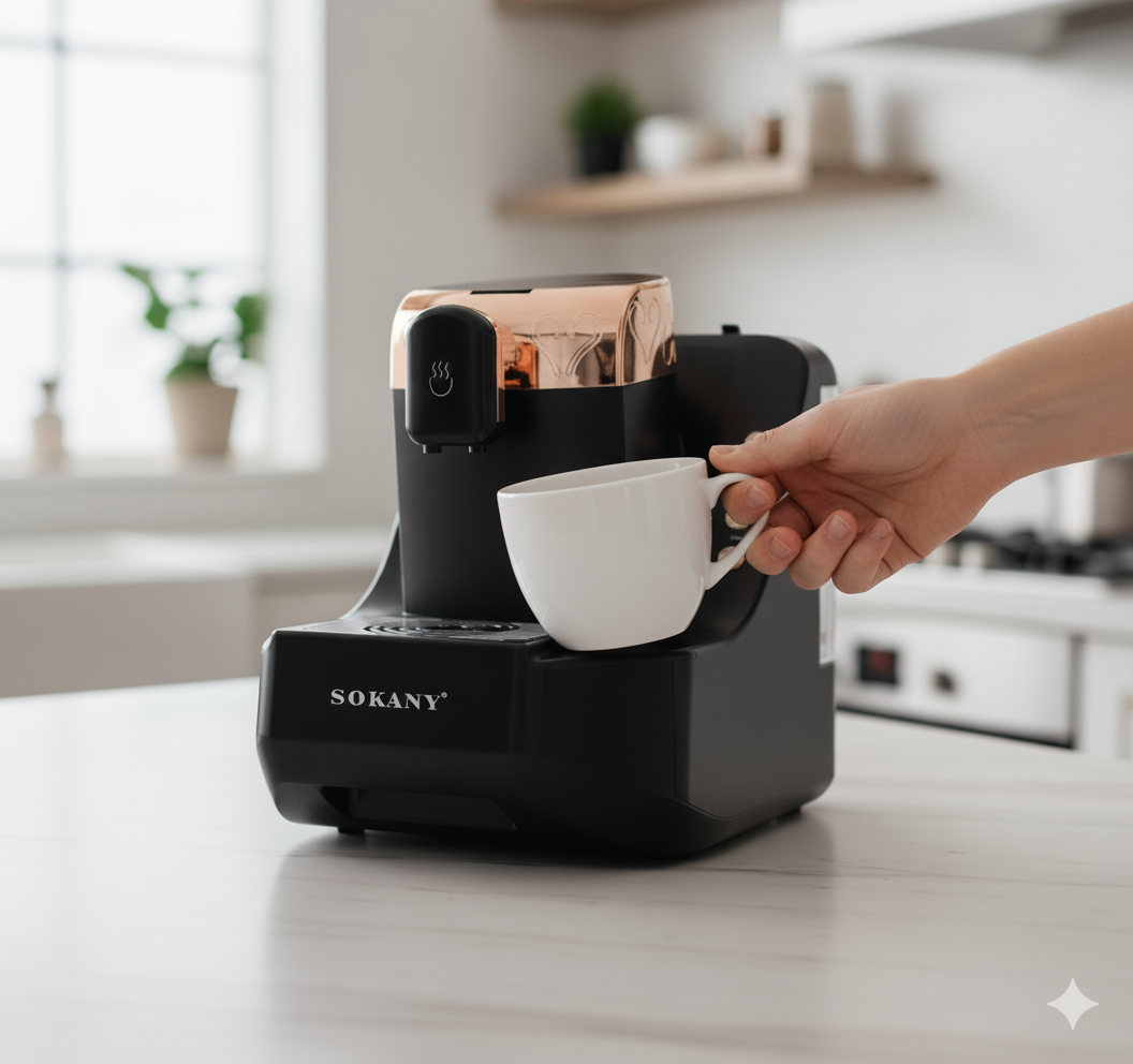 Крапельна кавоварка електрична для кухні 700 Вт Кавовий апарат для дому для кави в зернах, фото 1
