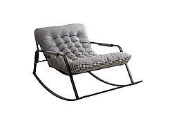 Крісло гойдалка ліжко регульоване Сіре