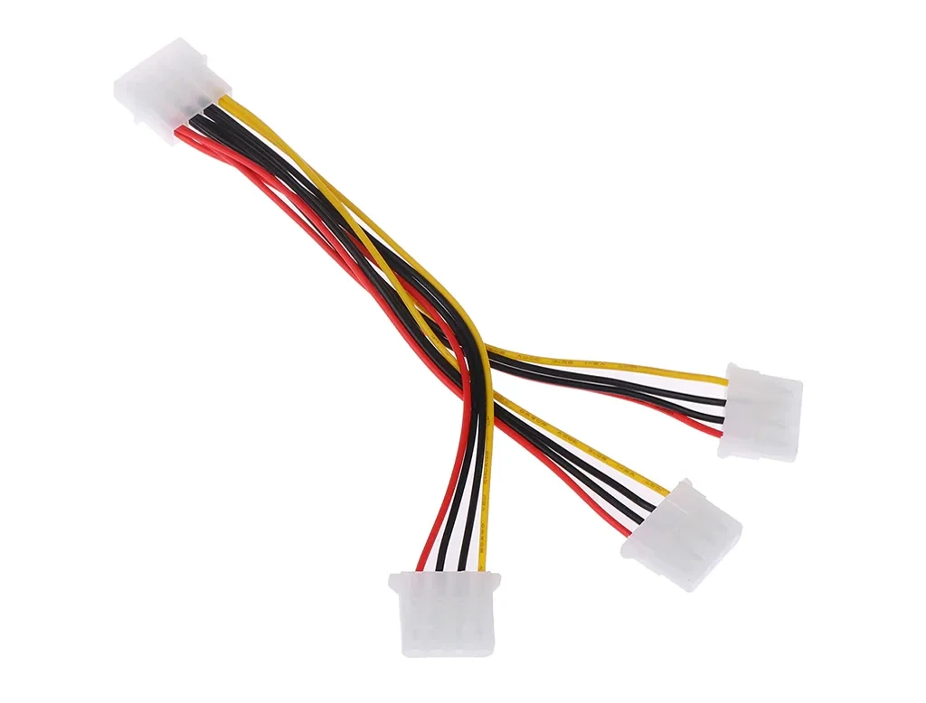 Перехідник (сплітер) 4pin (molex) to 3 x 4pin (molex), фото 1
