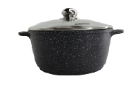 Каструля-казанок Benson   4,2 л з кришкою та мармуровим покриттям. (BN-307)