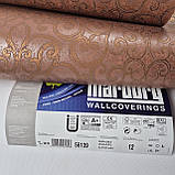 Шпалери вінілові на флізеліні 0.53 × 10.05 м Marburg 56139, цегляні — для спальні, вітальні, коридору, фото 5