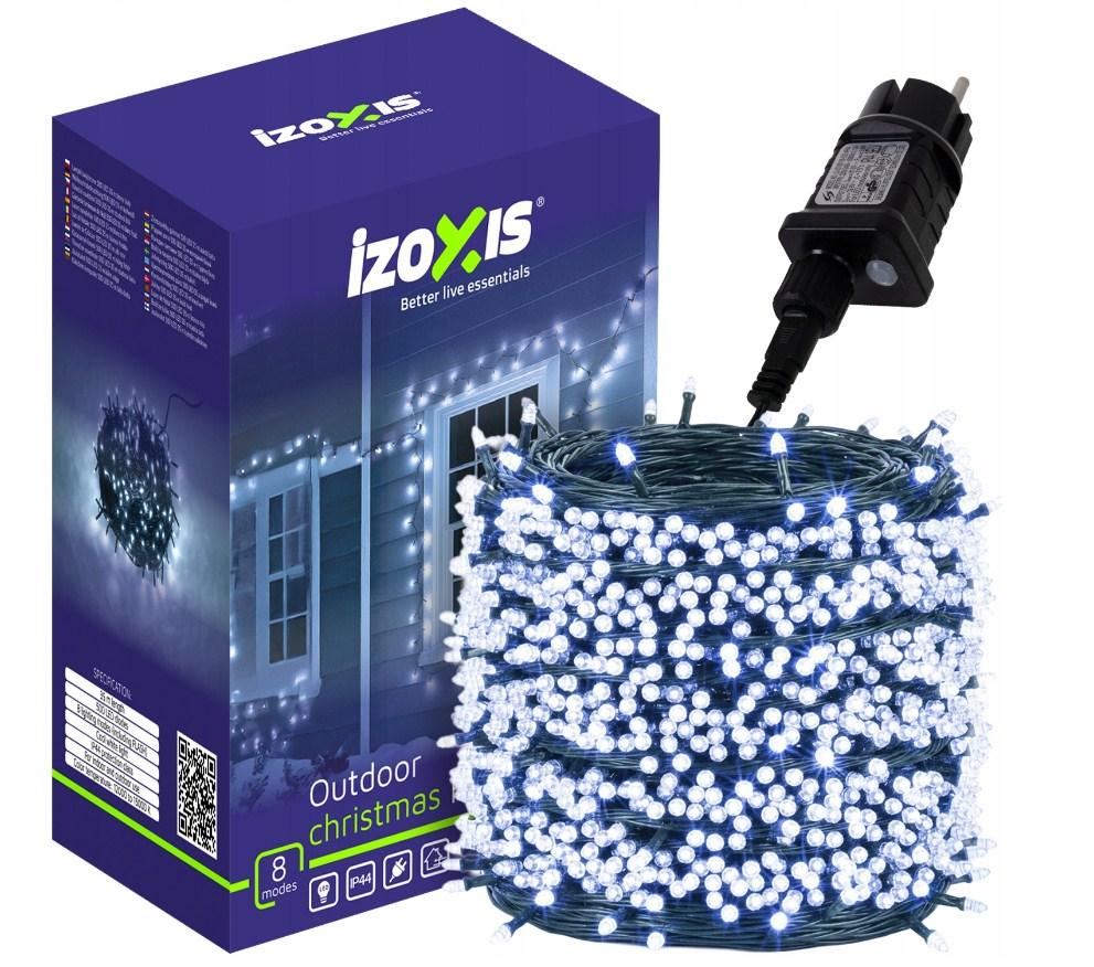 Світлодіодна гірлянда для дому та вулиці 500 лампочок / 35м Izoxis 24899 біле холодне світло, фото 1