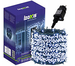 Світлодіодна гірлянда для дому та вулиці 500 лампочок / 35м Izoxis 24899 біле холодне світло