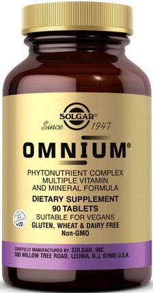 Витамини та мінерали Solgar Omnium 90 tab, фото 1