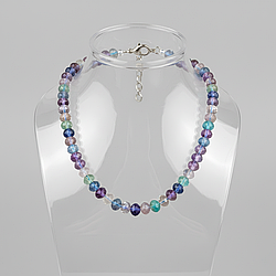 Флюорит рондель Ø4,8 намисто, 0657ОФ