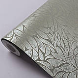 Шпалери флізелінові 0.53 × 10.05 м Marburg 56118, оливкові — для спальні, вітальні, коридору, фото 2