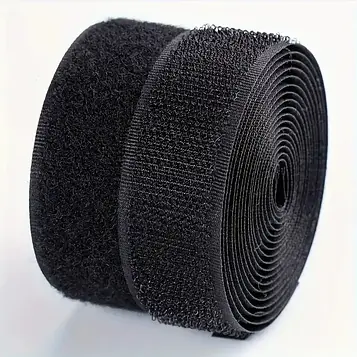 Клейова липучка 8 см (25 м) М+П Чорна