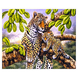Алмазний живопис "Гепарди", 30х40см. в коробці GLD61755