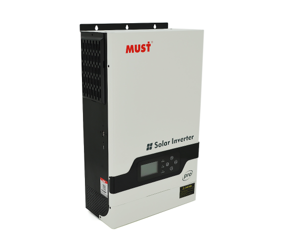 Гібридний інвертор MUST PV18-5248PRO, 5200 Вт, 48 В, MPPT 80 А (450 В DC), заряд 1-60 А, РК-дисплей, інтерфейси RS232/USB, фото 1