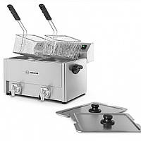 Фритюрниця HURAKAN HKN-FT8N подвійна з краном 8+8 Л