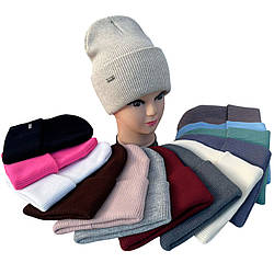 Жіноча подвійна в'язана шапка Розмір: 54- 59 (DNJ-17332)