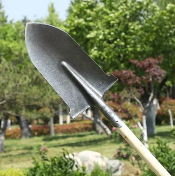 Лопата садова, наконечник лопати виготовлений з високовуглецевої сталі, фото 1