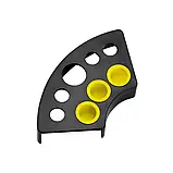 Підставка під ковпачки капси для тату 8 отворів під ковпачки S, M і L пластикова, фото 4