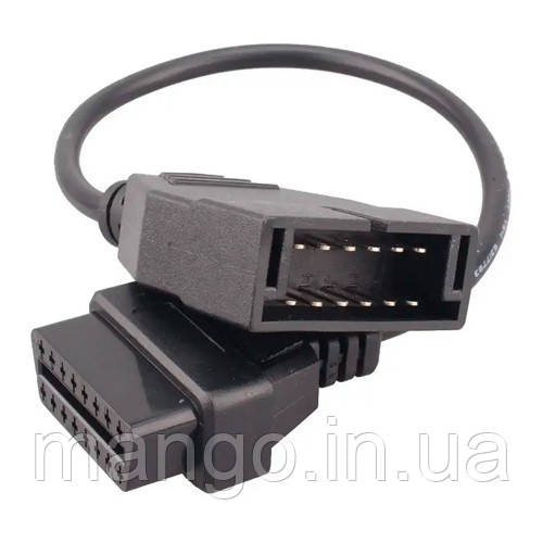 Перехідник OBD2 16pin мама – GM 12pin тато GM12 для Daewoo Lanos, Sens, фото 1