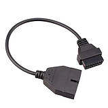 Перехідник OBD2 16pin мама – GM 12pin тато GM12 для Daewoo Lanos, Sens, фото 3