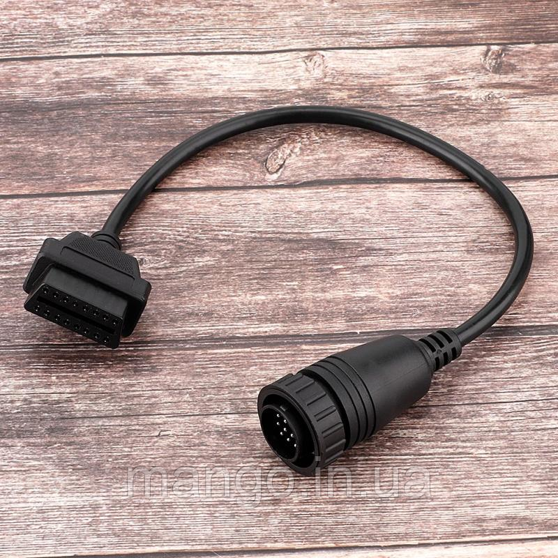 Перехідник OBD2 16pin мама для Mercedes Sprinter та Volkswagen LT, адаптер авто діагностики 14pin 26см, фото 1