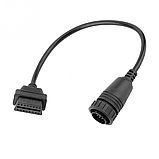 Перехідник OBD2 16pin мама для Mercedes Sprinter та Volkswagen LT, адаптер авто діагностики 14pin 26см, фото 3