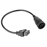 Перехідник OBD2 16pin мама для Mercedes Sprinter та Volkswagen LT, адаптер авто діагностики 14pin 26см, фото 5
