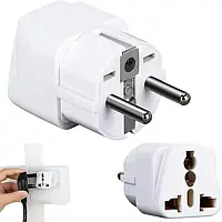 Перехідник з US UK AU на EU вилку, універсальний адаптер розетки 250 В 10 А
