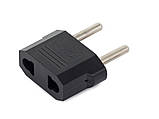 Перехідник з US на EU вилку, адаптер розетки з американської на нашу вилку чорний, фото 4