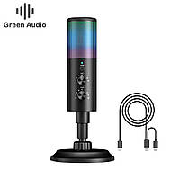 Ігровий конденсаторний мікрофон AK-9 з RGB підсвіткою та шумопоглинанням