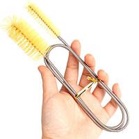 Щітка йоржик подвійний 155 см зручний інструмент для чищення трубок та шлангів акваріумного фільтра