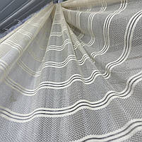 Жакардова тюль на метраж беж, висота 2,8 м ( 050-3), фото 3