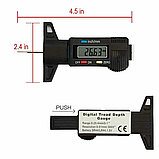 Цифровий вимірювач глибини протектора шин 0.01мм з ЖК-дисплеєм та батарейкою LR44, фото 8