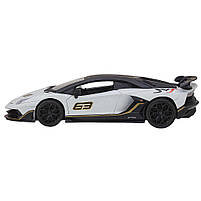Металева машинка Автопром Lamborghini Aventador SVJ 1:24 біла — зі світлом, звуком і дверима, що відкриваються, арт. 68269A-2, фото 2