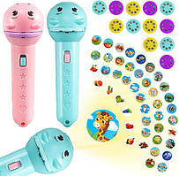 Дитячий ліхтарик-проектор зі слайдами, 24 картинки, іграшка для малюків від 3 років, розвивальна